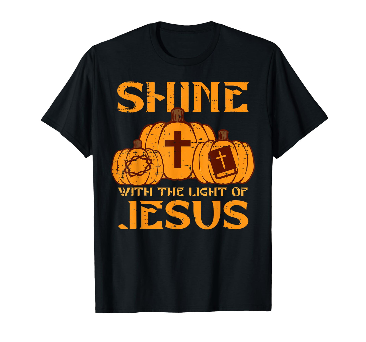 Halloween Shine With Light Jesus Christian Men Women Kids T-Shirt