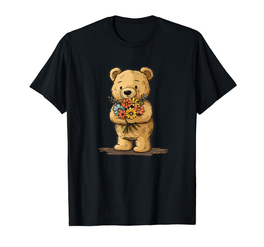 Sweet Teddy bear for flowers and garden lovers T-Shirt