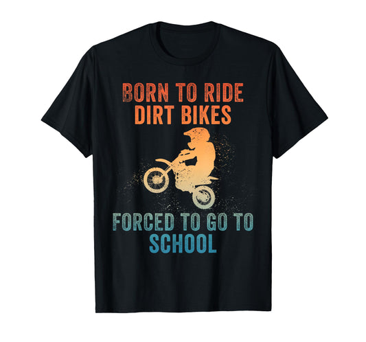 Funny Dirt Bike Art for Boys Girls Motocross Dirt Bike Rider T-Shirt