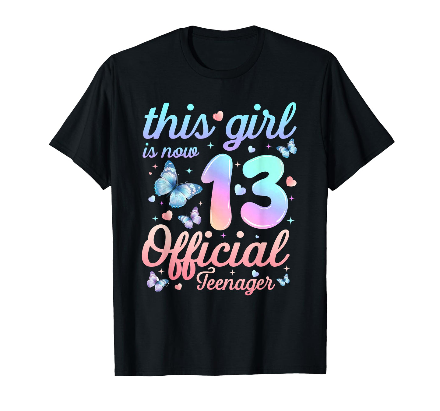 This Girl is Now 13 Official Teenager 13th Birthday 13Yr Old T-Shirt