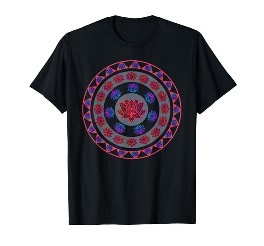 Lotus Flower Sacred Flower Mandala Lotus Design Lotus Flower T-Shirt