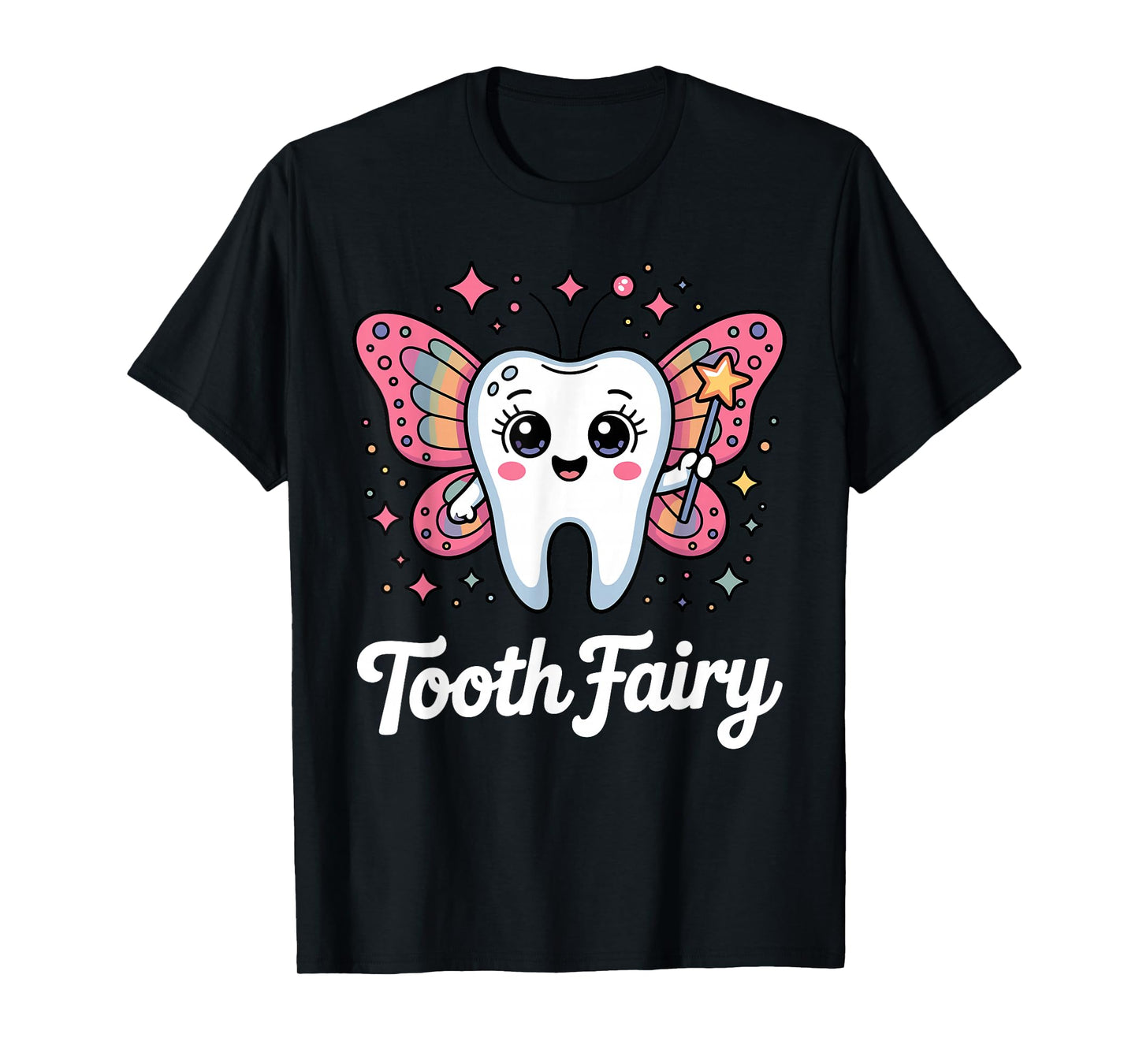 Funny Tooth Fairy Design for Men Women Kids Teeth Toothfairy T-Shirt