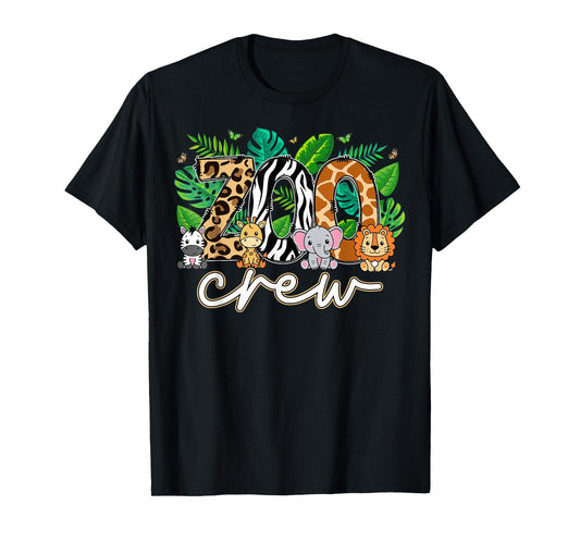 Zoo Crew Wildlife Animal Zoologist Safari Jungle Animals T-Shirt