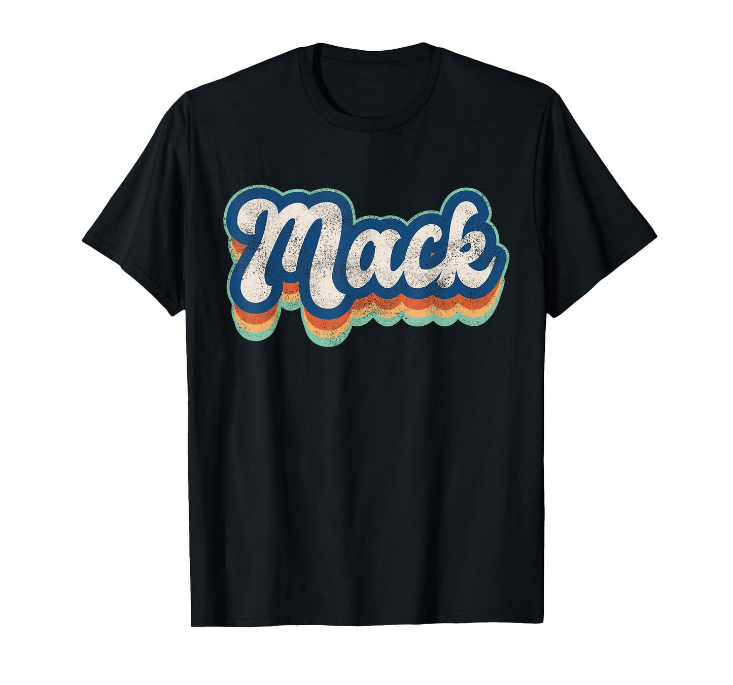 Mack First Name Boy Vintage Style 70s 80s Personalized T-Shirt