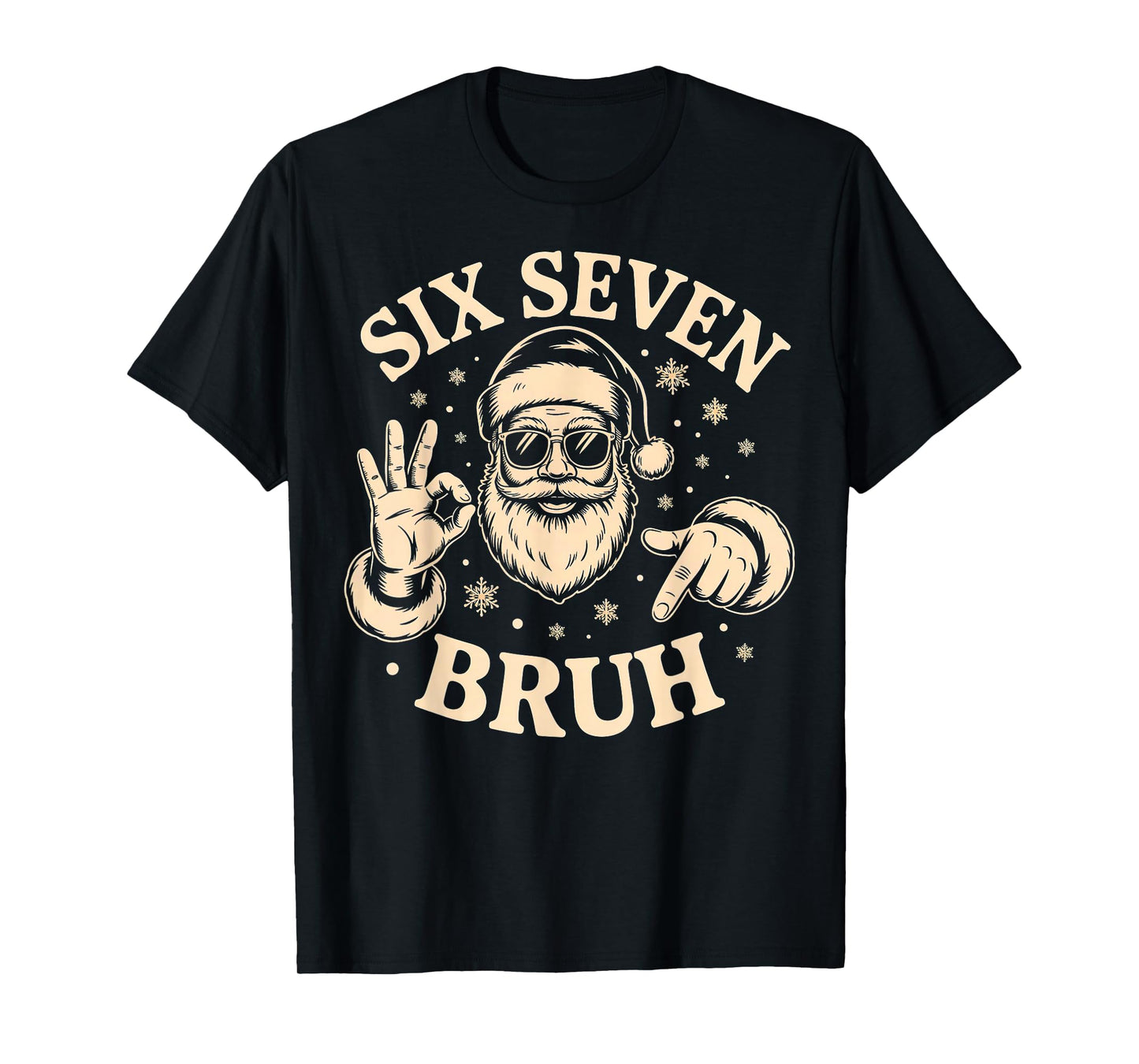 Bruh 67 Christmas Santa Six Seven 6 7 Christmas T-Shirt