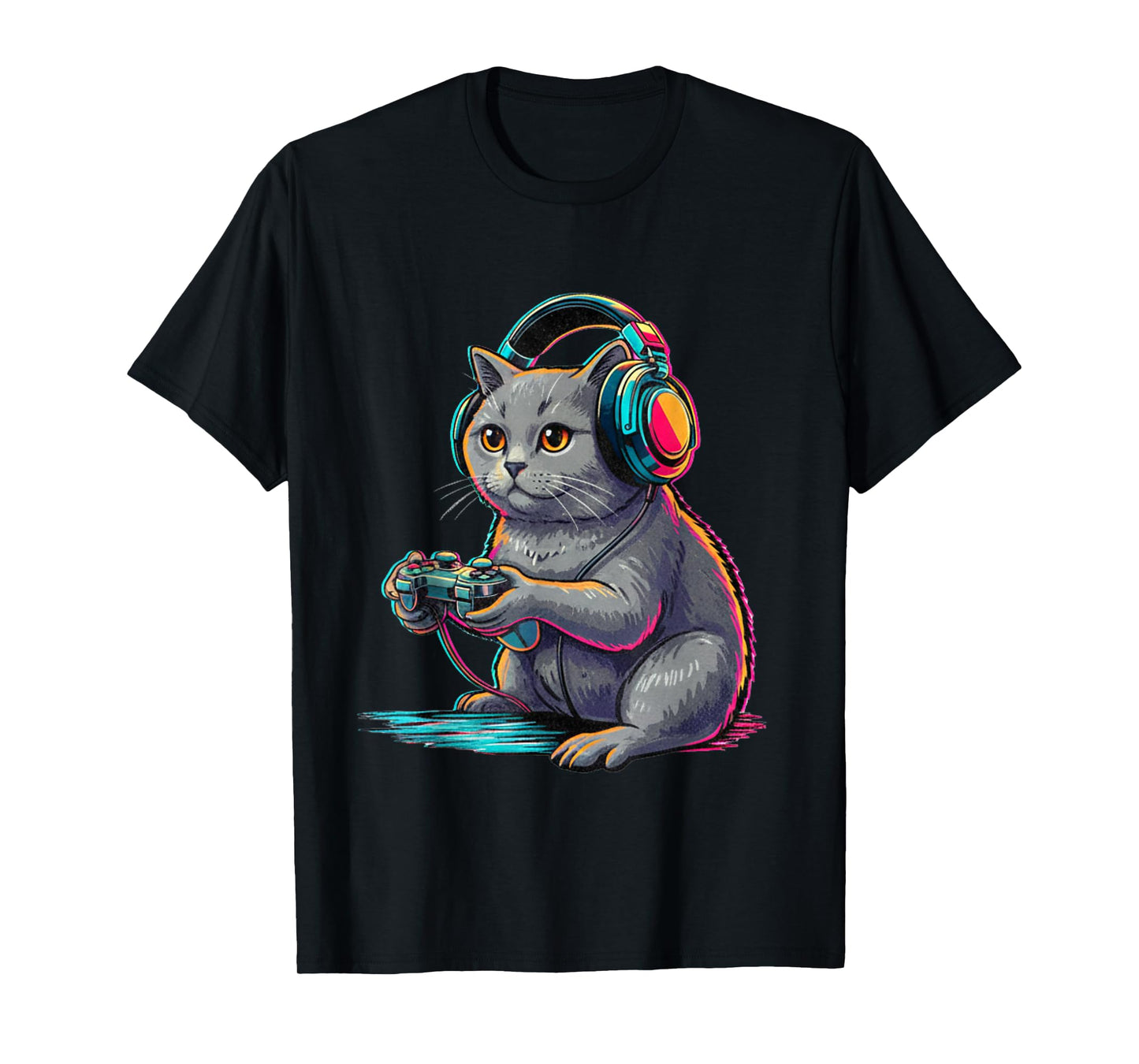 Cat Funny Video Games Cat T-Shirt