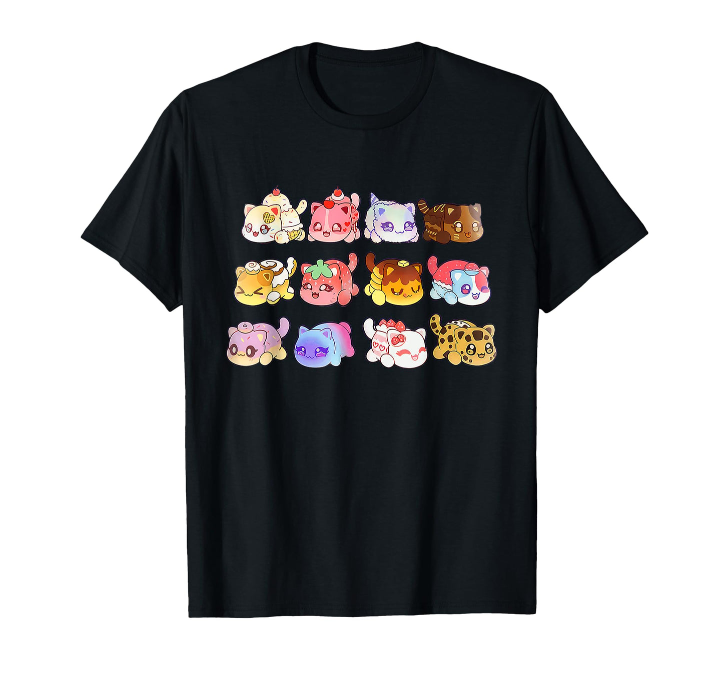 Meemeow Cats Plush Men Women Kids T-Shirt