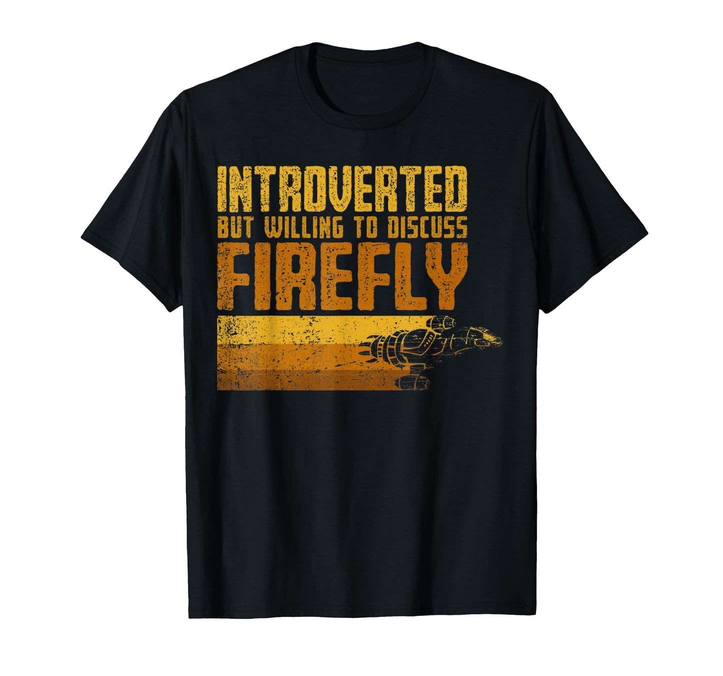 Vintage Introverted Browncoat Firefly, Space Sci Fi T-Shirt