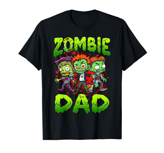 Zombie Dad Halloween Costume Family Matching T-Shirt
