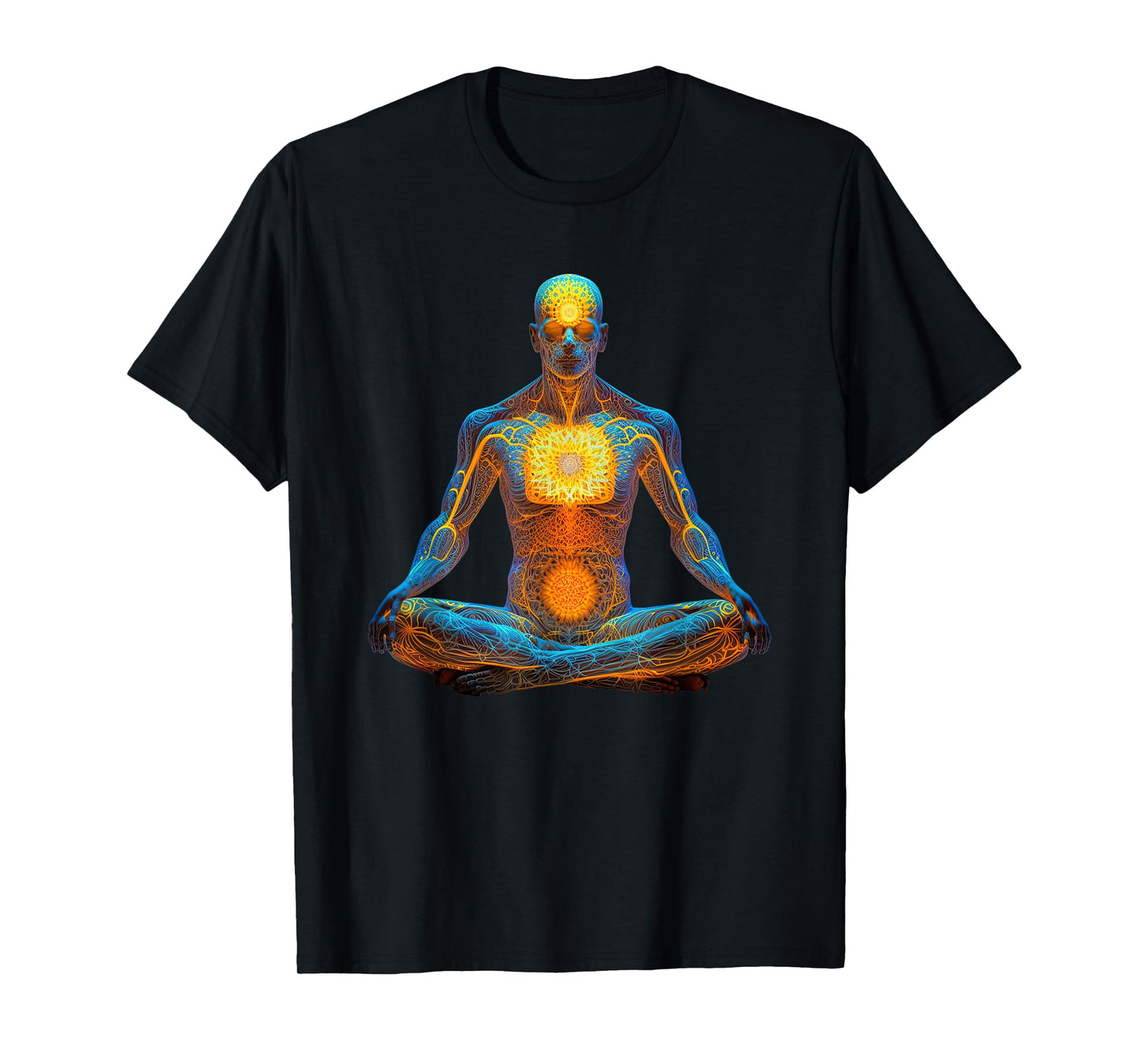 Energy Chakra Yoga Meditation Spiritual. T-Shirt