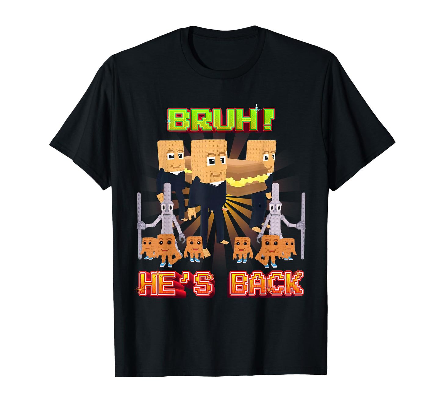Bruh Sahur Coming Back Funny Brainrot for Boys Kids Teens T-Shirt