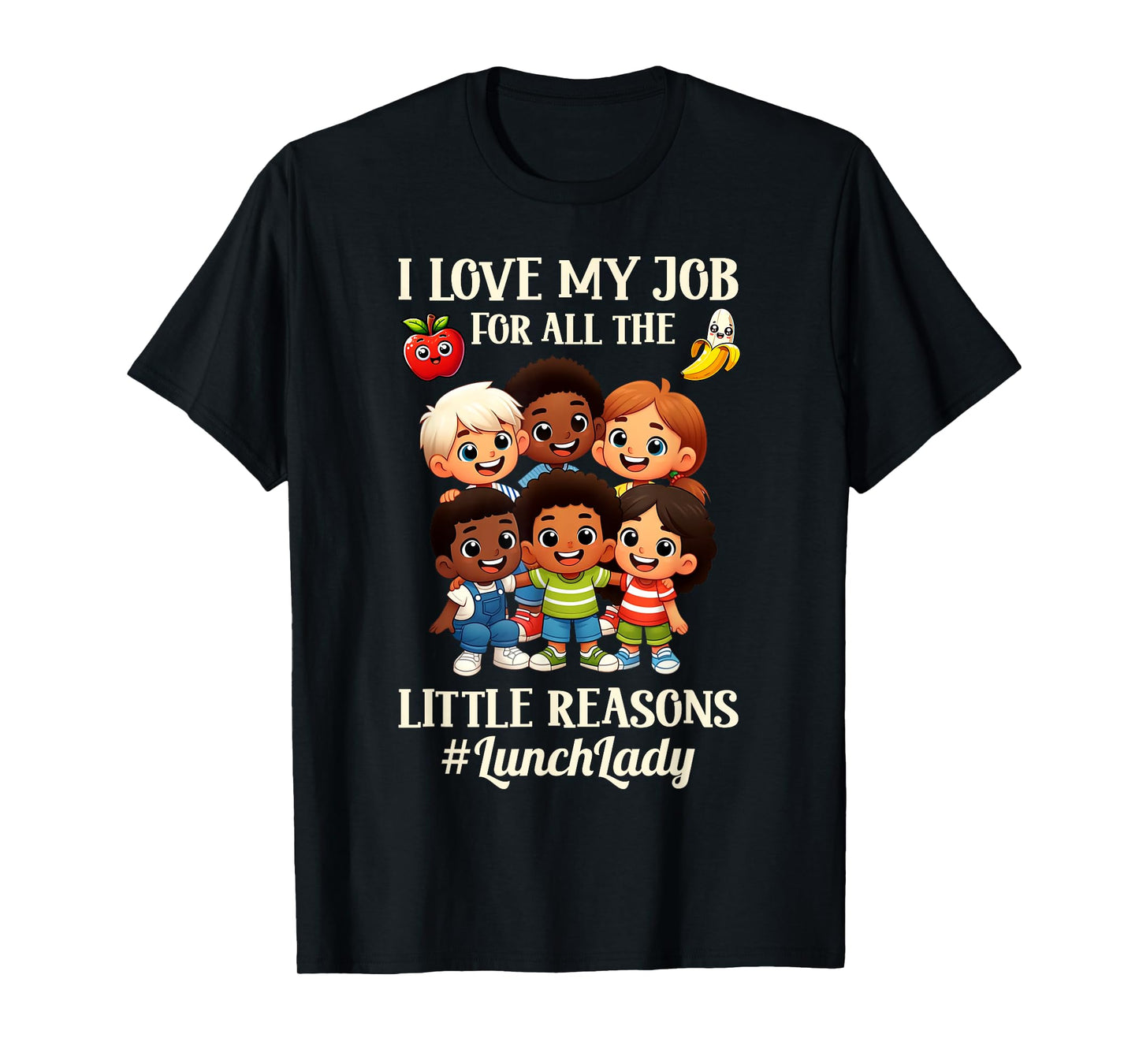 Funny Lunch Lady School Aide Appreciation Graphic T-Shirt