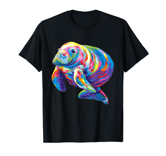 Cool multicolor Manatee Costume for Boys and Girls T-Shirt