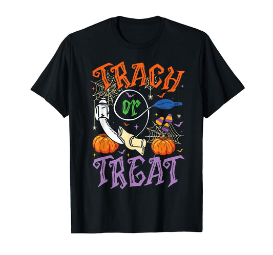Respiratory Therapist Trach or Treat ICU RN Halloween Nurse T-Shirt