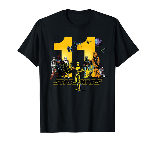 Star Wars Classic Characters Eleventh Birthday 11 Years Old T-Shirt