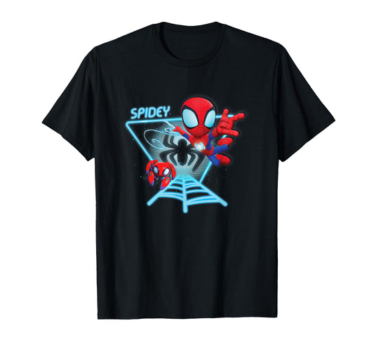 Marvel Spidey And His Amazing Friends Spidey Hologram T-Shirt