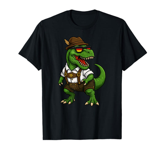 Trex Dinosaur Bavarian German Costume Boys Men Kids T-Shirt