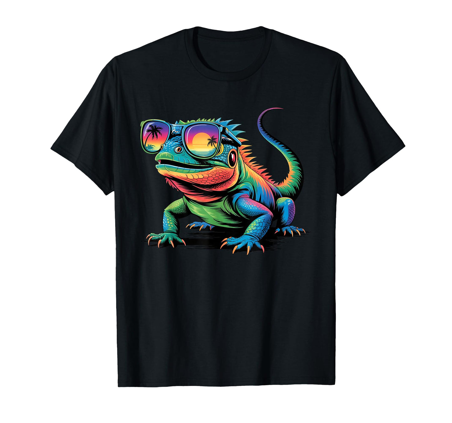 Cool Iguana Sunglasses Funny Reptile Lizard Lover Animal T-Shirt