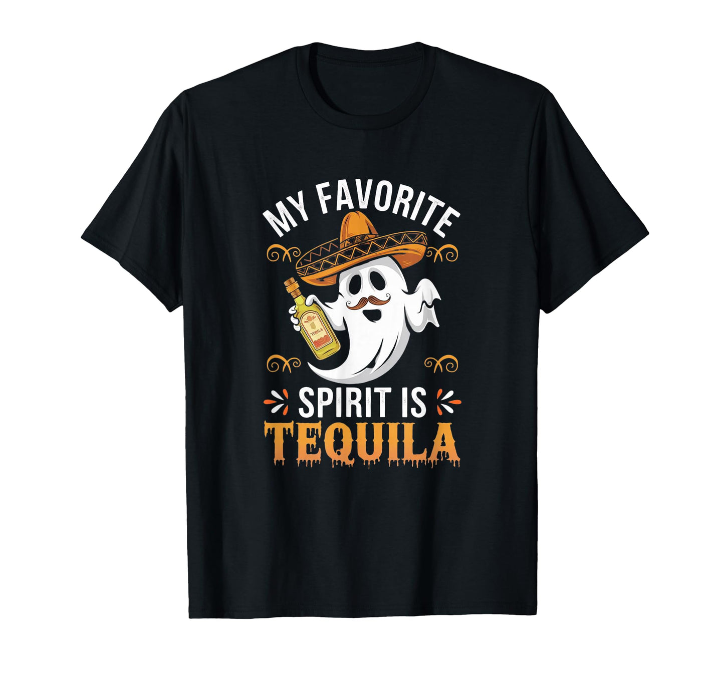 My Favorite Spirit Tequila Funny Halloween T-Shirt