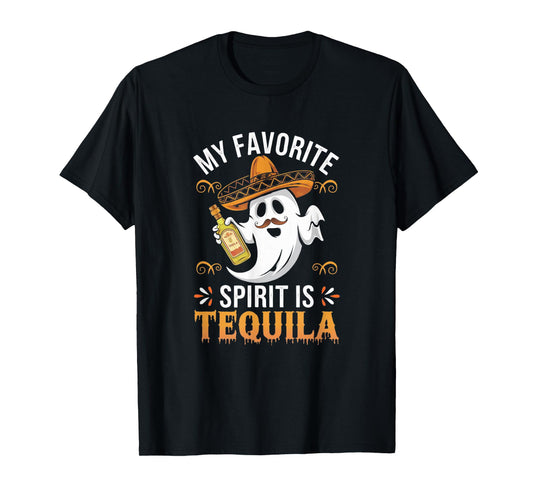 My Favorite Spirit Tequila Funny Halloween T-Shirt