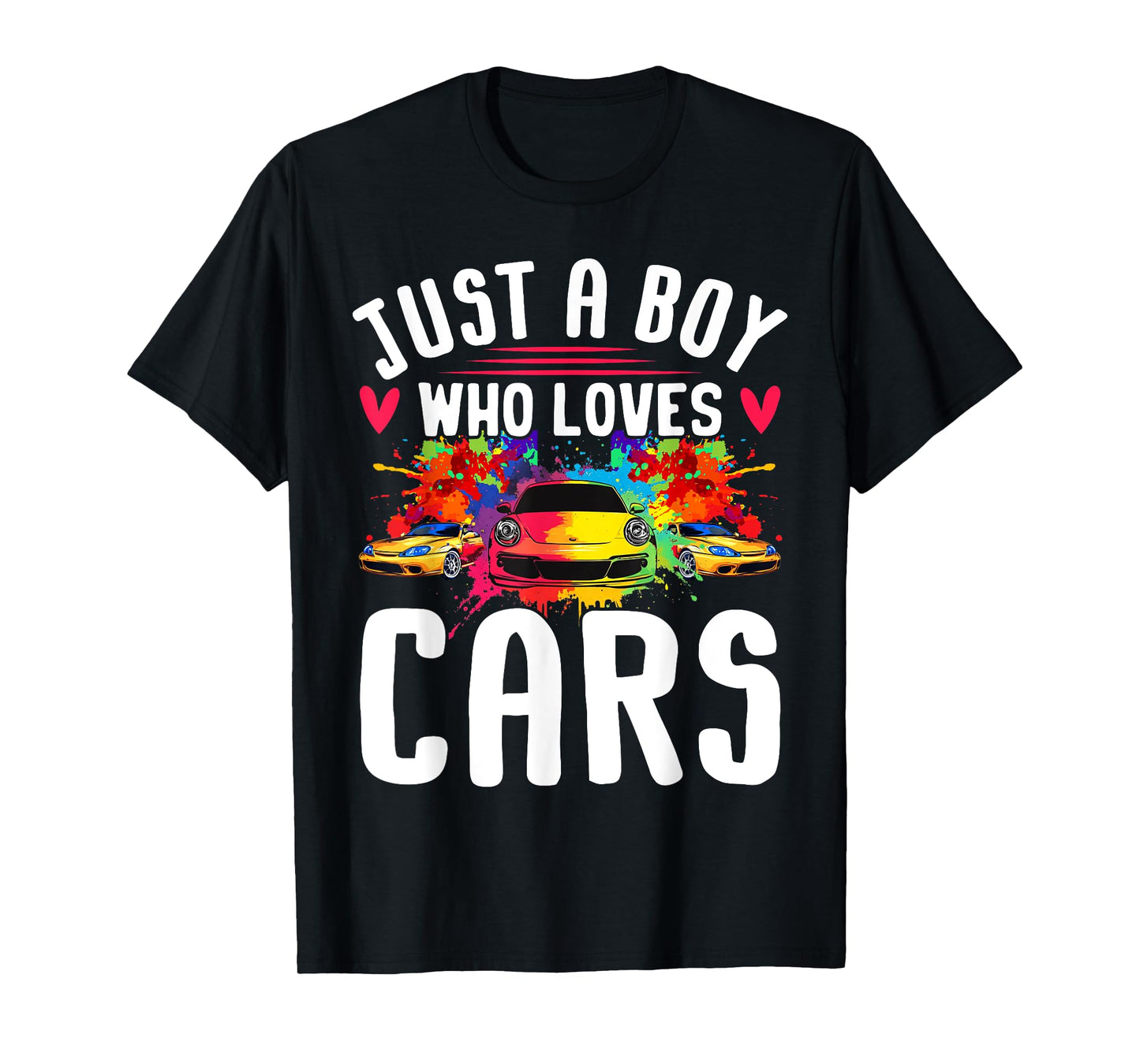 Just a Boy Who Loves Cars - Cool Sleek Sports Car Enthusiast T-Shirt