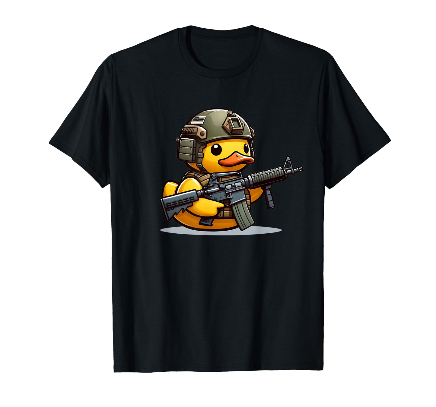 Funny Duck Tactical Rubber Duck Military Yellow Duck T-Shirt