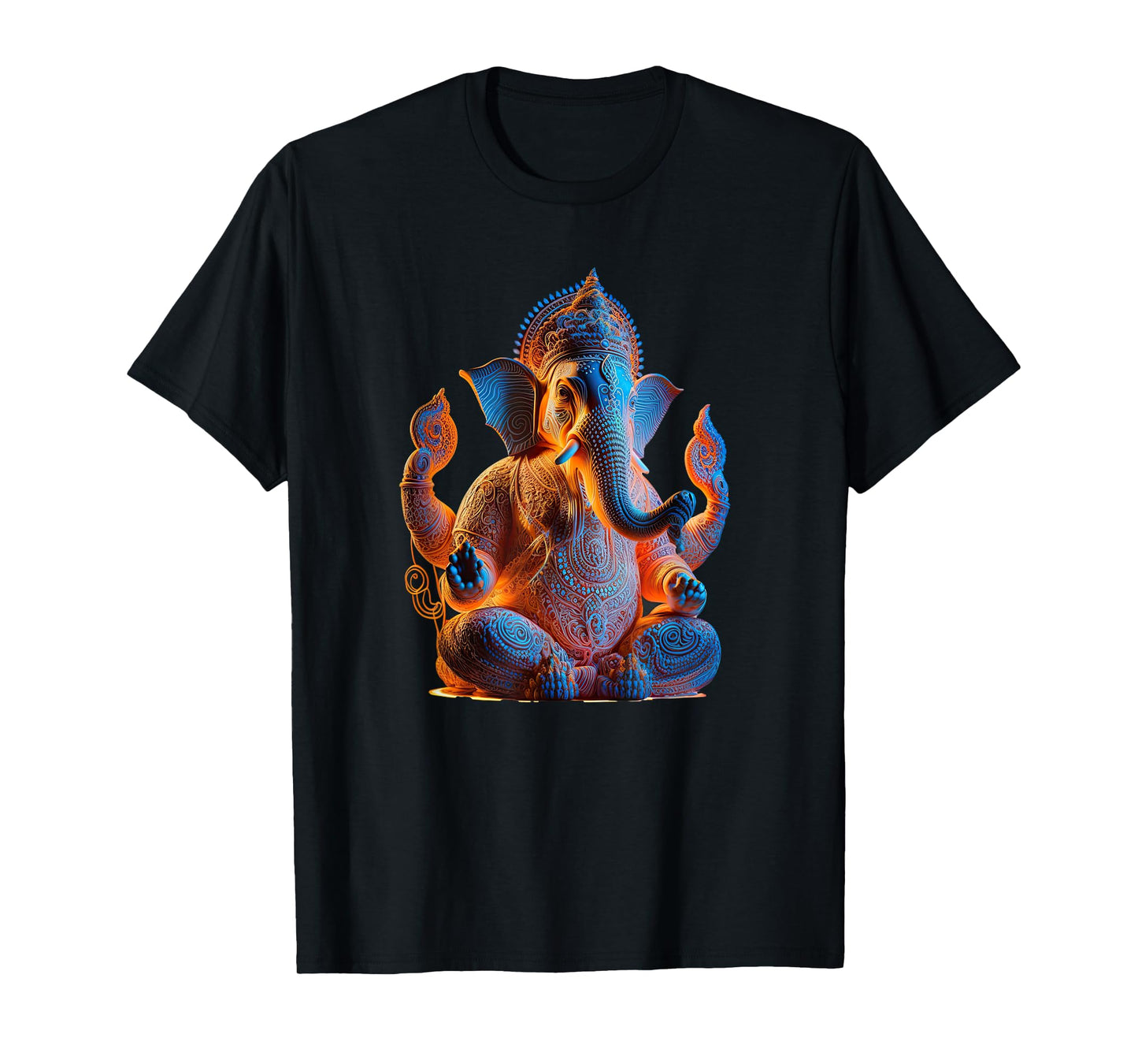 Ganesh Elephant Hindu God Yoga Spiritual Ganesha Meditation T-Shirt