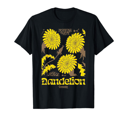 Crayola 2025 Limited Edition Dandelion Vintage Portrait T-Shirt