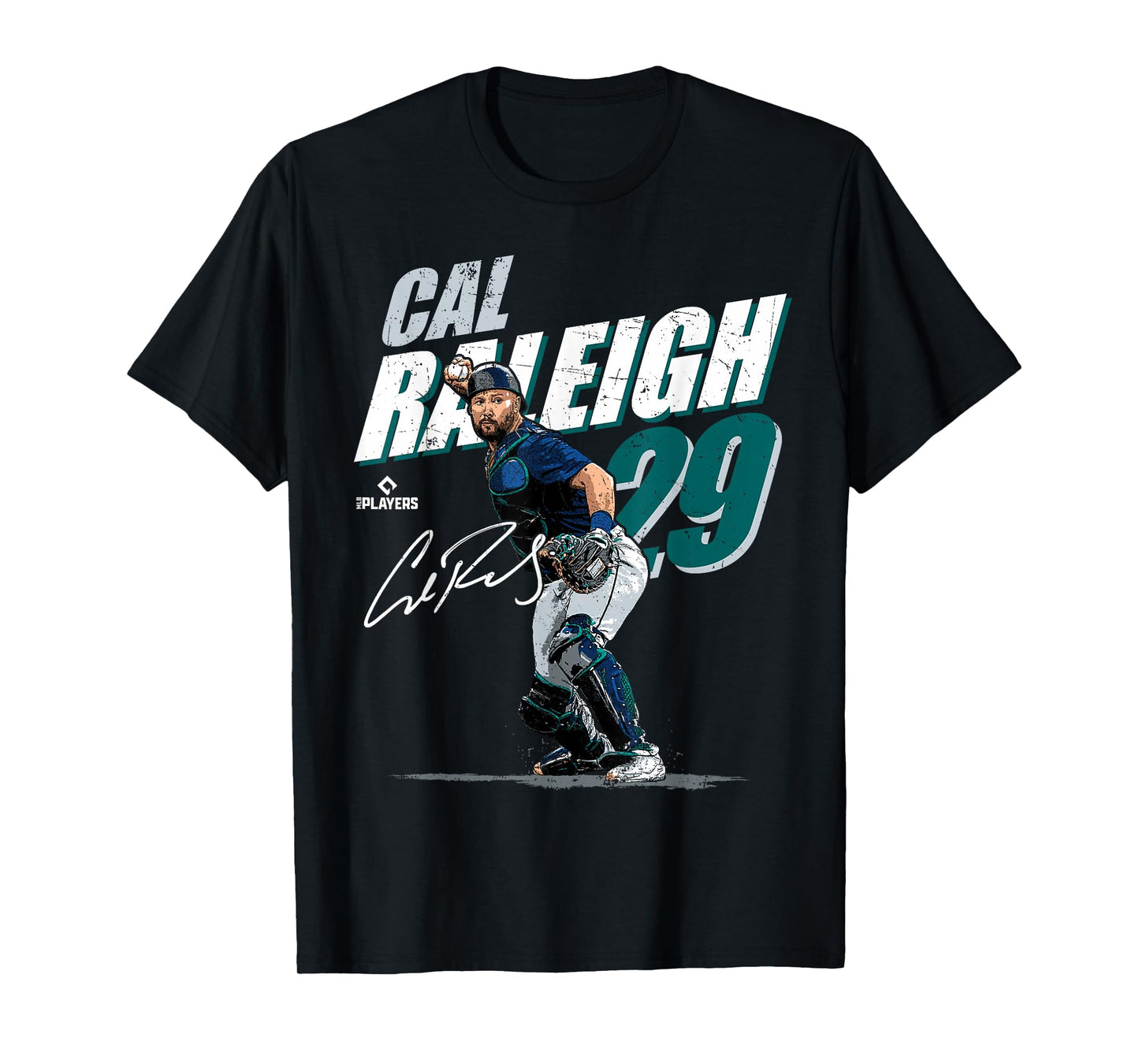 Cal Raleigh | Seattle MLB Baseball Players | MLBCRA204M T-Shirt
