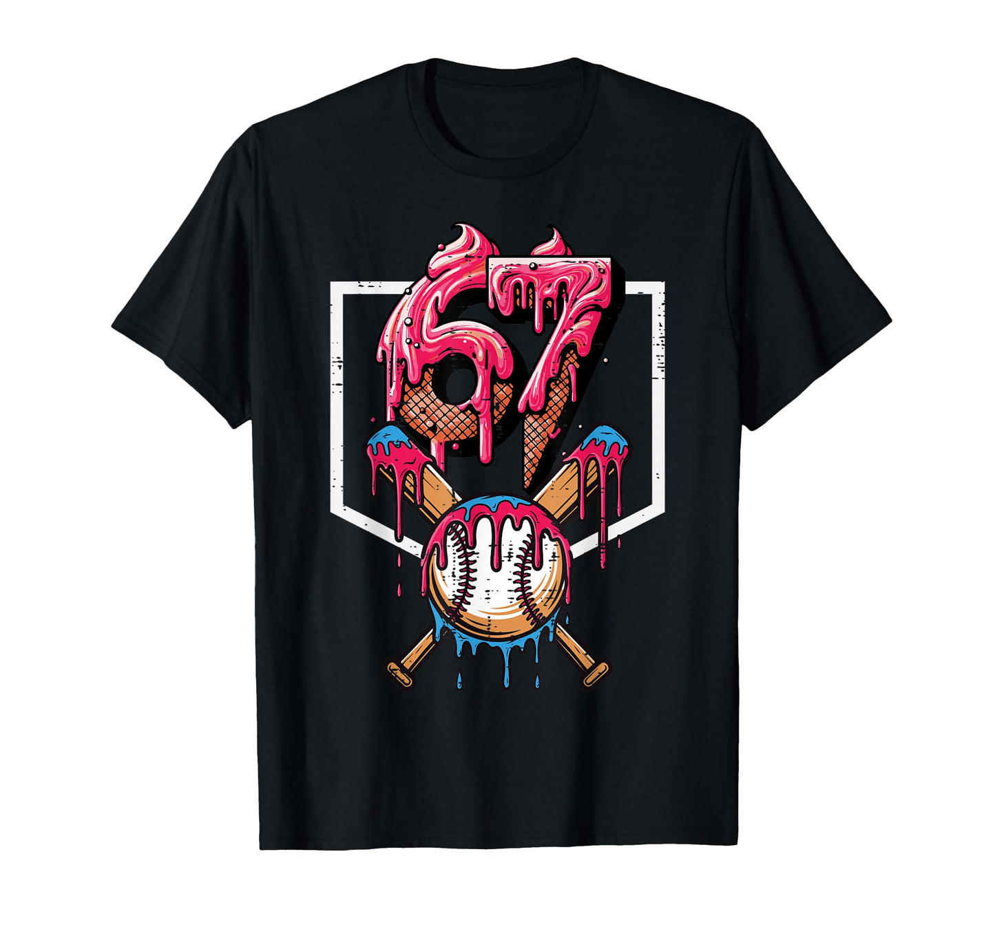 67 Meme Funny 6 7 Men Women Kids Youth Boys Girls Teen T-Shirt