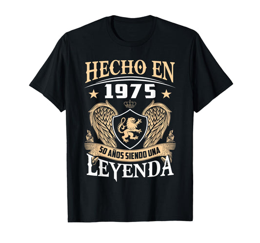 Made In 1975 Legend Spanish Cumpleaños 50th Birthday T-Shirt