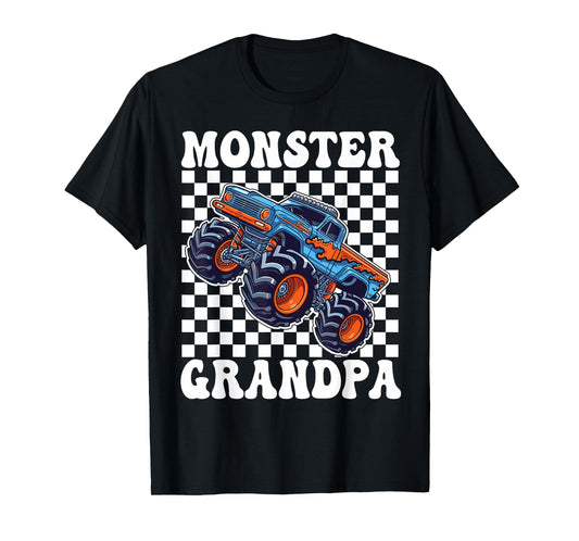 Monster Truck Grandpa Family Matching Monster Trucks T-Shirt