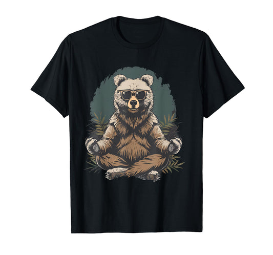 Meditation Bear Buddha Spirituality Hindu Yoga Buddhist T-Shirt