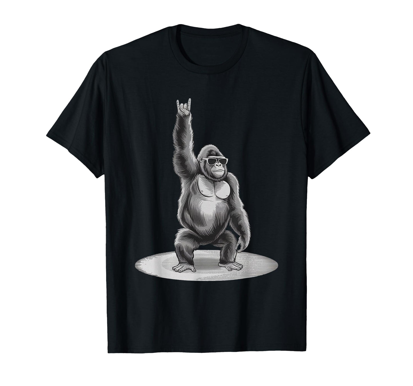 Gorilla Rock Music Boys Kids Men Gorilla Vintage Animal T-Shirt