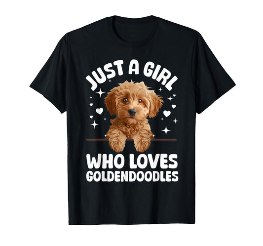 Cute Goldendoodle Design For Women Girls Golden Doodle Lover T-Shirt