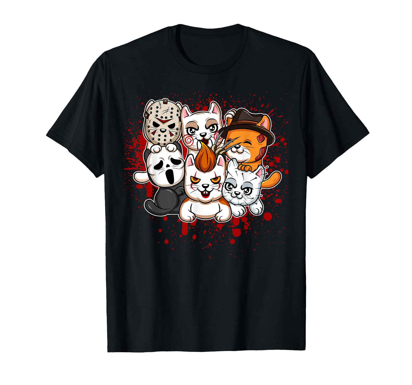 My Little Horror Crew - Halloween Cats T-Shirt for Men Women