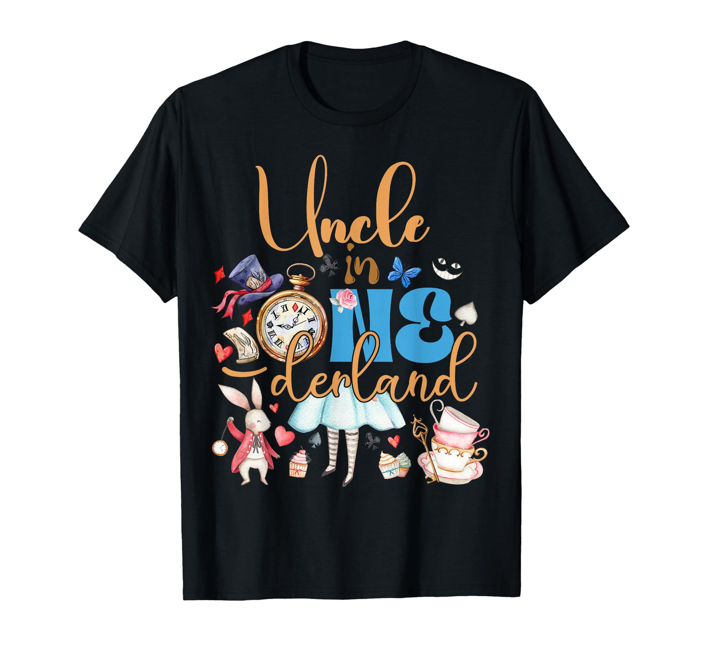 Alice uncle in ONEderland Birthday Family T-Shirt