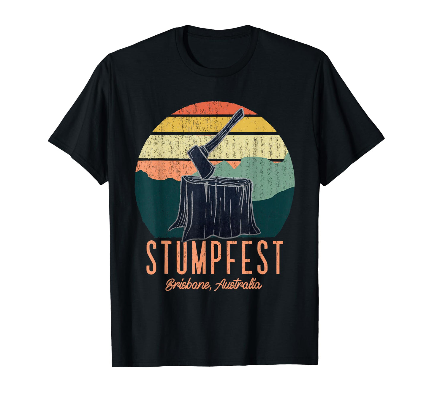 Vintage Funny Stumpfest 2024 Brisbane Get Sweaty T-Shirt