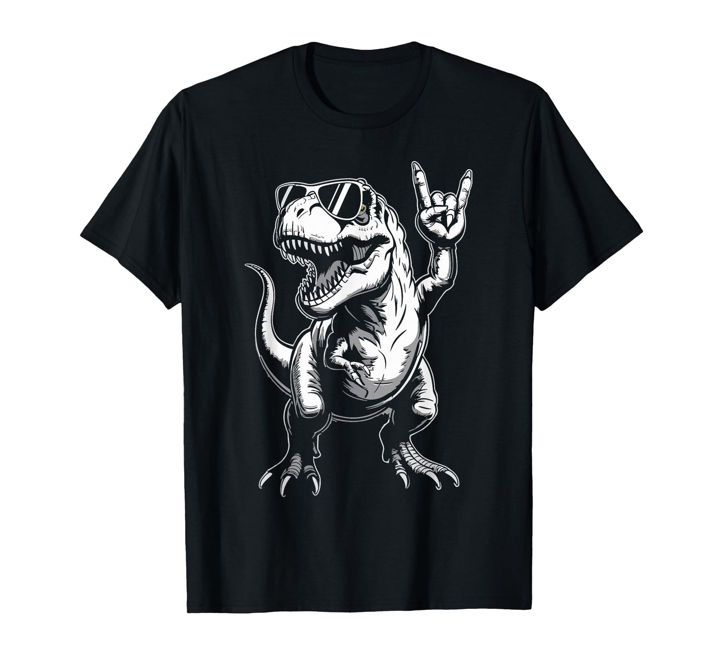 Funny Dinosaur Rock Music T-Rex Tyrannosaurus Rex Children T-Shirt