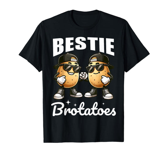 Best Friend Potato Pun Funny Matching Boys Bestie BFFs Kids T-Shirt