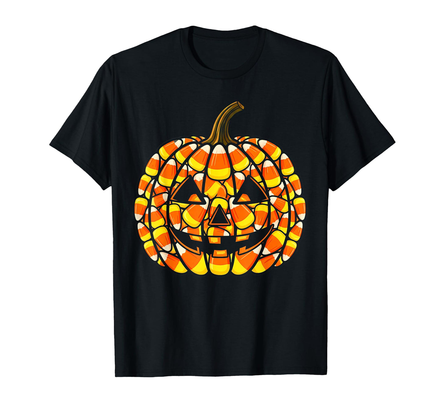 Candy Corn Pumpkin Funny Costume Men Women T-Shirt