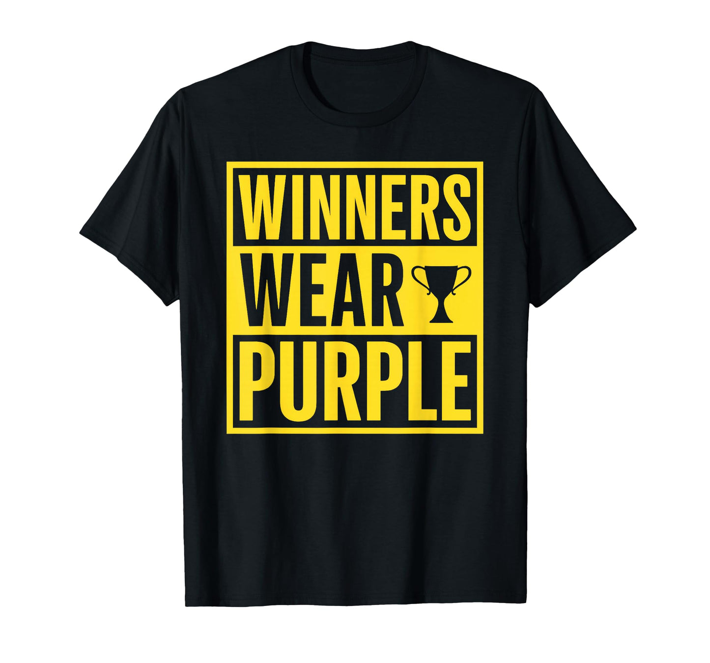 Winners Wear Purple School Sports Team Pride Game Tee T-Shirt