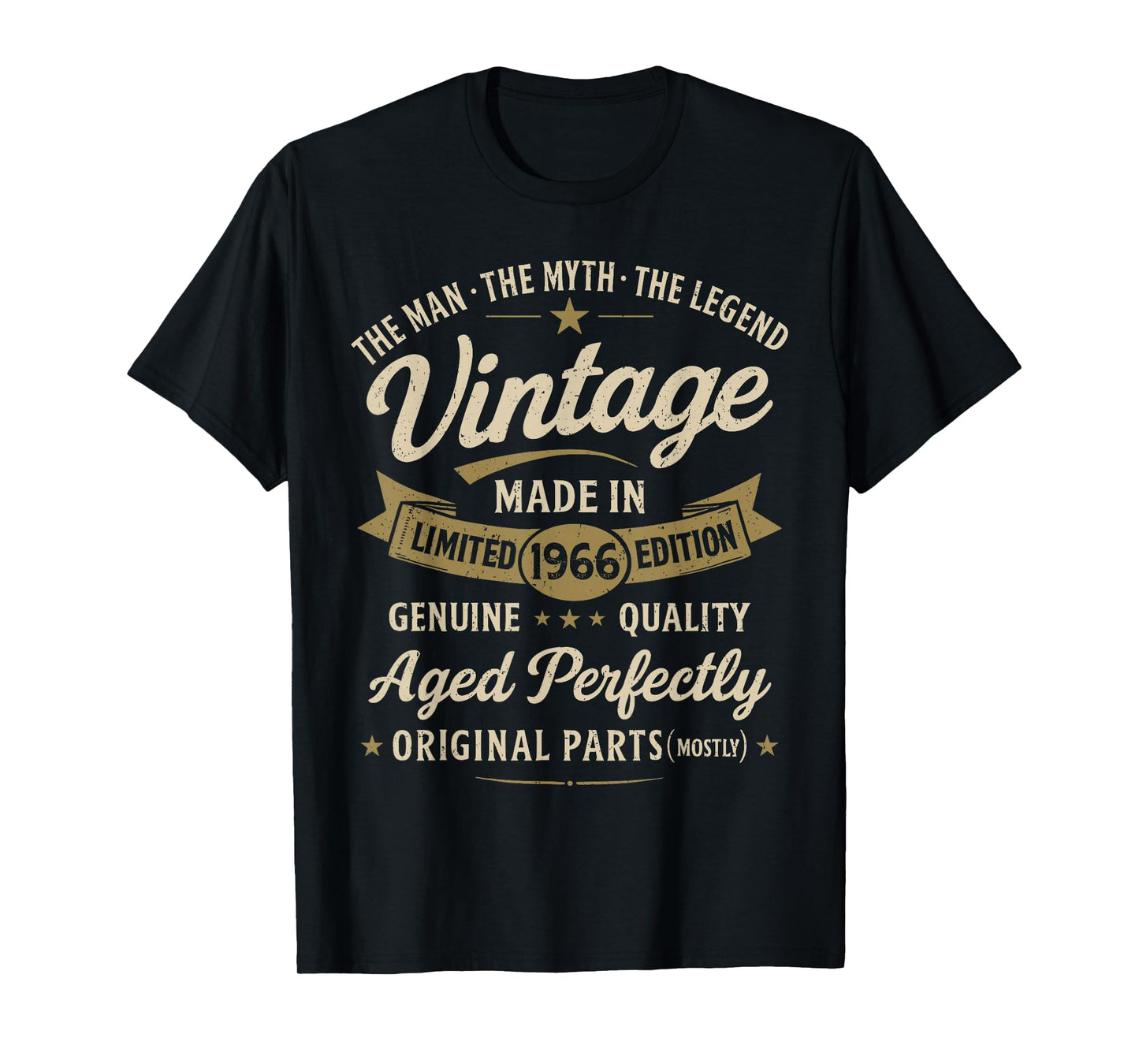 60th Birthday Gift Vintage 1966 Men Funny 60 Years Old 1966 T-Shirt