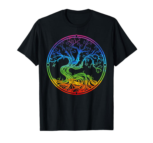 Tree Yggdrasil Viking Celtic Norse Life Symbol T-Shirt