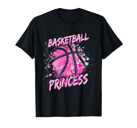 Girls Basketball Princess T-Shirt