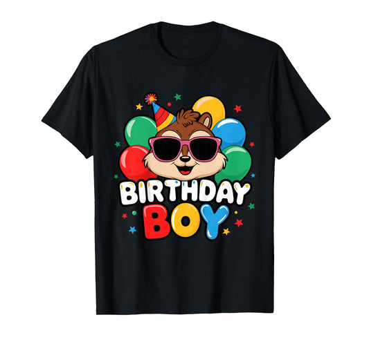 Kids Birthday Boy Chipmunk Kids T-Shirt