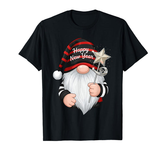 Fun NYE Gnome Shirts for Women, Happy New Year 2026 Party T-Shirt