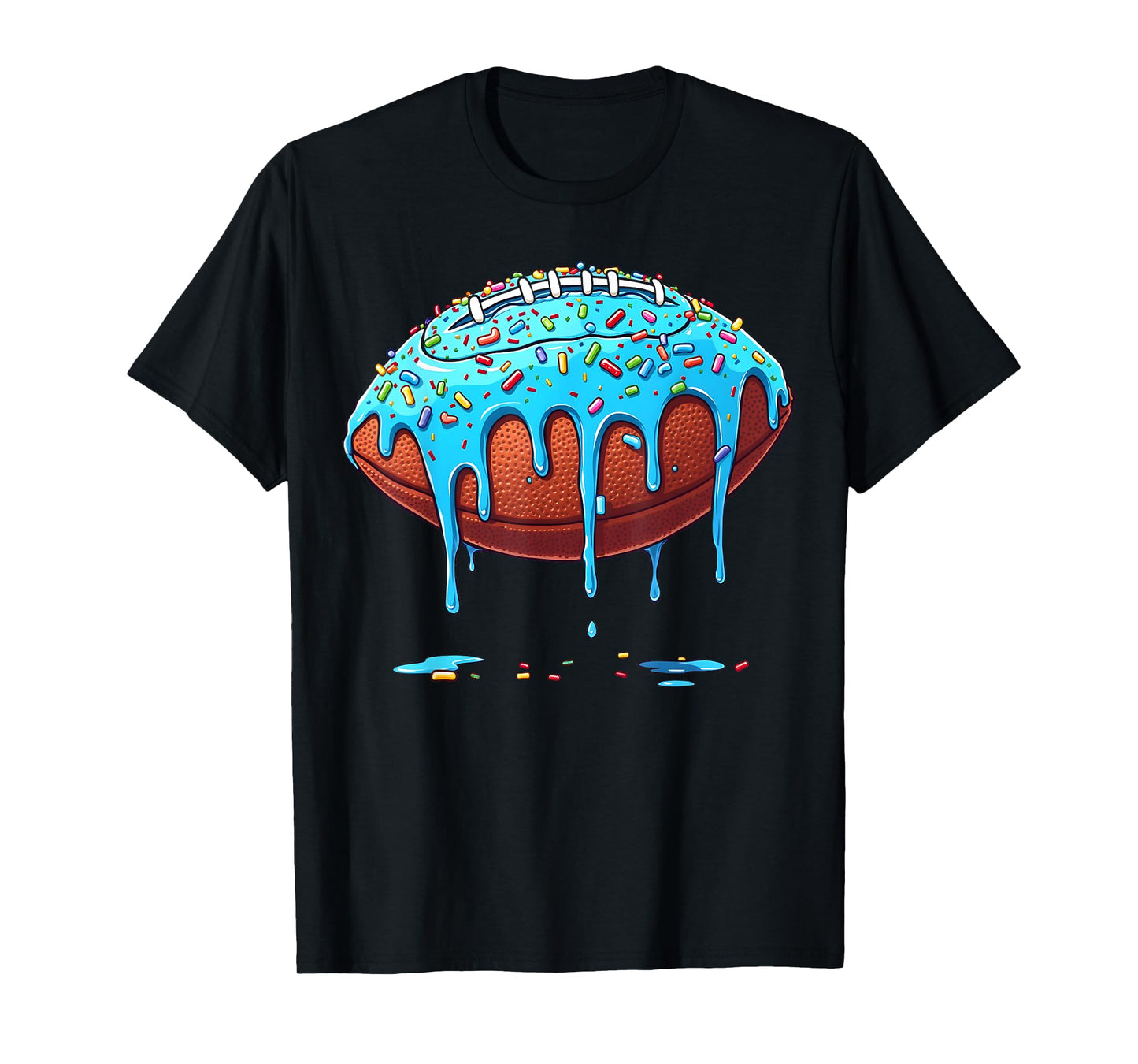 Football Drip Boys American Football Ice Cream And Sprinkles T-Shirt