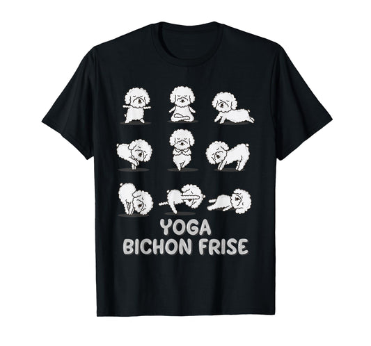 Yoga Bichon Frise Shirt Spiritual Zen Meditation Dog Lover T-Shirt