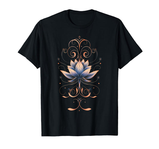 Womens Reiki Lotus Flower New Age Meditation Yoga T-Shirt